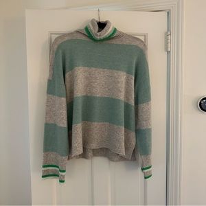 NWT JCrew Striped Turtleneck Sweater